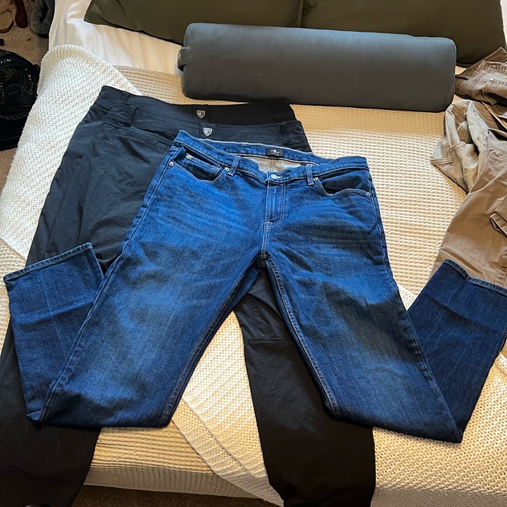 mens Seven For All Mankind Slimmy jeans - size 38